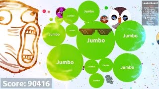 Agario 90K Score  SOLO AGARIO GAMEPLAY [upl. by Suidualc]