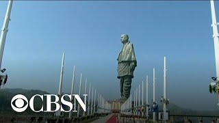 Indias Statue of Unity claims title of worlds tallest statue [upl. by Matthias738]