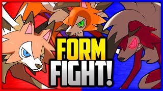 Lycanroc Dusk vs Midday vs Midnight  Pokémon Form Fight [upl. by Htabazile]