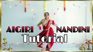 Ai Giri Nandini Dance Tutorial  Durga Puja Special [upl. by Anairad279]