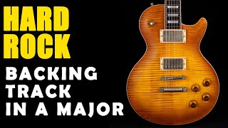 Hard Rock Backing Track in A Major  Easy Jam Tracks [upl. by Enelam924]