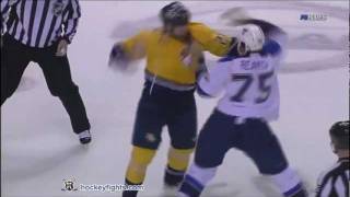 Ryan Reaves vs Brian McGrattan Feb 4 2012 [upl. by Amikehs83]