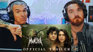 MUNJYA  Official Trailer  Sharvari  HORROR REACTION [upl. by Kcirddot634]