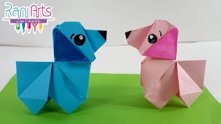 PERRO DE ORIGAMI  Paso a paso  DIY  ORIGAMI DOG [upl. by Essenaj628]