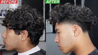 HOW TO FADE CURLY HAIR Step by Step Taper Fade Tutorial for Beginners [upl. by Oninrutas]