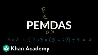 Order of operations PEMDAS  Arithmetic properties  PreAlgebra  Khan Academy [upl. by Ailuy]