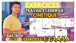 Exercices Corrigés  Travail et Énergie Cinétique  1ère Bac SXSM [upl. by Hartman988]