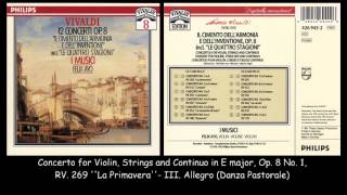 Vivaldi  12 Concertos Op 8  I Musici  Felix Ayo  1959  1961 [upl. by Winebaum62]