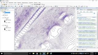 Module 5 How to Generate Contours in ArcGIS for Desktop [upl. by Nellahs]