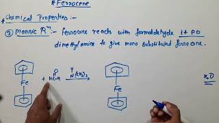 Ferrocene  preparation properties amp aromaticity [upl. by Ralfston]