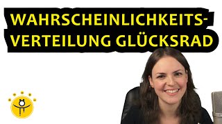 GLÜCKSRAD Wahrscheinlichkeitsverteilung – Tabelle erstellen Wahrscheinlichkeit berechnen [upl. by Elitnahc]