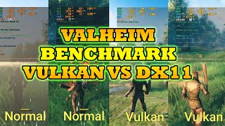 Valheim  Vulkan vs Normal DX11 Performance FPS Benchmark PC Gameplay 2021 shorts [upl. by Ivz859]