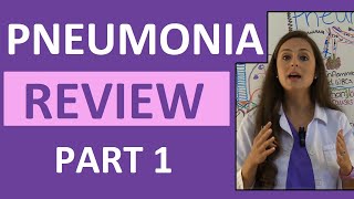 Pneumonia Symptoms Pathophysiology Nursing  Respiratory Disorders NCLEX Lecture Part 1 [upl. by Nerb203]