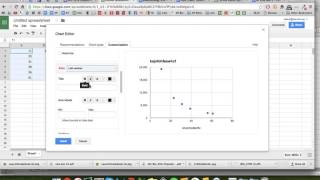 Making a Semi Log Graph in Sheets [upl. by Abelard237]