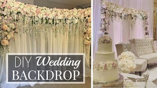 Making My Brothers Wedding Backdrop  DIY  Tutorial [upl. by Ettedualc228]