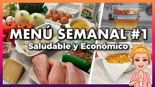 💚 Menú SEMANAL Saludable y Económico 1 🕒 Ahorra TIEMPO DINERO y Come MÁS SANO 👍 Meal Prep Español [upl. by Averil]