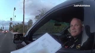 Tucson AZ Police Officer Pulls Over His Chief [upl. by Ardnohsed]