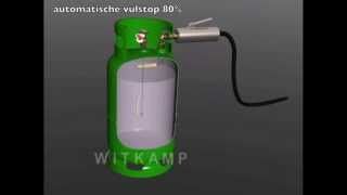 LPG cylinder filling lpg Gasflasche Tanken [upl. by Yesrod]