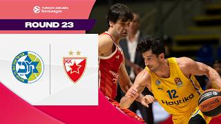 Teodosic Can’t Stop Maccabi’s MOMENTUM  Maccabi – Crvena Zvezda  BASKETBALL HIGHLIGHTS R23 202425 [upl. by Erund]