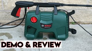 Bosch EasyAquatak 120 High Pressure Washer Review amp Demonstration [upl. by Hugibert455]