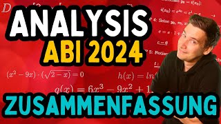 MATHE ABI 2025 Die 14 wichtigsten AnalysisAufgabentypen für Dein Mathe Abi [upl. by Vachil741]