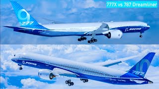 Boeing 777x vs 787 Size vs Efficiency [upl. by Serolod]