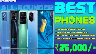 Top 5 Powerful Phones Under 25000  Snapdragon 870 5g  120W Fast Charger Best Phone Under 25000 [upl. by Ut]