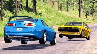 Realistic High Speed Crashes 30  BeamNG Drive [upl. by Emirak]