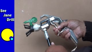 How to use an Airless SprayerHow to Paint FAST [upl. by Jayme24]