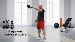 How to do a SingleArm Kettlebell Swing [upl. by Adniral]