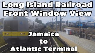 LIRR M3 Front Window View Jamaica to Atlantic Terminal [upl. by Ydac]