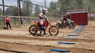 1989 HONDA CR500 2 STROKE VS 2020 450 4 STROKES LEADS FOR 3 LAPS FINISHES 2ND 450B SOUTHWICK MX 338 [upl. by Goldie729]