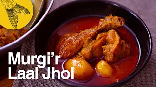 Murgir Laal Jhol—a fiery red Bengali chicken curry [upl. by Aitselec]