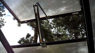 Harbor Freight Greenhouse Vent Opener [upl. by Idnak]