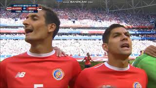 Anthem of Costa Rica vs Serbia FIFA World Cup 2018 [upl. by Htrap]