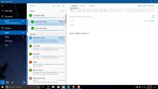 how to send email on windows 10 [upl. by Rdnaskela]