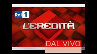 Leredità  Rai 1  Live  Streaming  DIRETTA TV  domanda Maurizio Paschetta [upl. by Breena819]