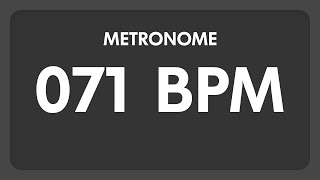 71 BPM  Metronome [upl. by Anival]