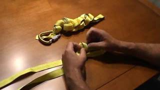 How to Tie and Store a Rescue Webbing Loop [upl. by Yhtomiht]