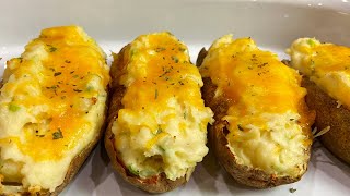 EASIEST Twice Baked Potatoes Quick amp Easy [upl. by Nodla]