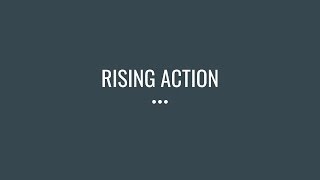 What is RISING ACTION in a story [upl. by Arahd]