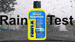 Windshield Rain Repellent  Rain x Review [upl. by Angelika356]