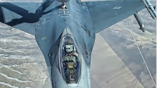 Mid Air Refueling • F16 Pilots Are Cool [upl. by Aikemot231]