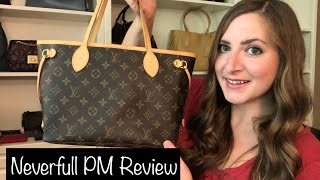 REVIEW Louis Vuitton Neverfull PM What Fits Mod Shots MM Comparison [upl. by Matti]