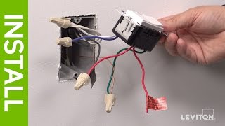 How to Install a Decora Digital DSE06 Low Voltage Dimmer  Leviton [upl. by Assirual]