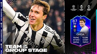 FIFA 22 TOTGS CHIESA REVIEW  87 TOTGS CHIESA PLAYER REVIEW  FIFA 22 ULTIMATE TEAM [upl. by Bathsheeb]