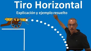 Tiro horizontal Explicación y ejemplo resuelto [upl. by Wobniar]