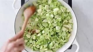 Sautéed Brussels Sprouts with Pancetta [upl. by Vite]