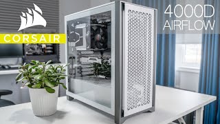 Corsair 4000D Airflow MidTower PC Case Review [upl. by Nilesoy908]