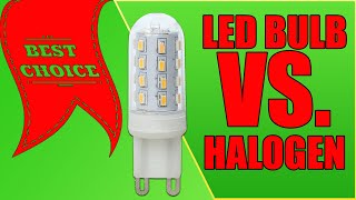 G9 LED bulb vs Halogen Review  Demostration [upl. by Ap]